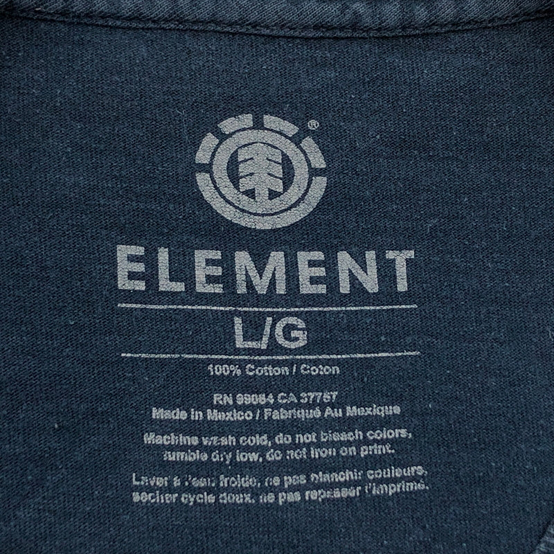 【現状渡し品】【メンズ】 ELEMENT エレメント PRINT S/S TEE プリント 半袖Tシャツ トップス 146-260806-hn-01-fur サイズ：L カラー：ネイビー 万代Net店