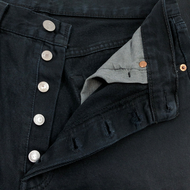 【中古品】【メンズ】 LEVI'S リーバイス BUTTON FLY PREMIUM 501 BLACK JEANS 00501-0165 ボタンフライ プレミアム ブラックジーンズ デニムパンツ ボトムス 158-260521-hn-03-fur サイズ：W32 L32 カラー：ブラック 万代Net店