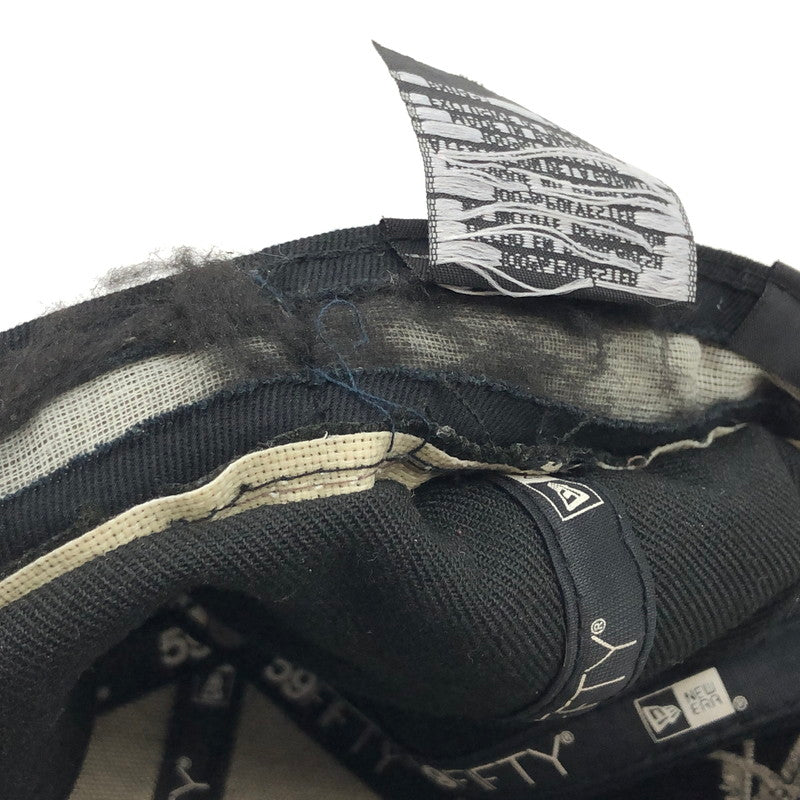 【ジャンク品】【メンズ/レディース】 NEW ERA ニューエラ × Stussy ステューシー キャップ 帽子 185-250914-hn-03-fur サイズ：7 3/8(58.7cm) カラー：ブラック 万代Net店