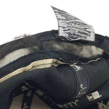 【ジャンク品】【メンズ/レディース】 NEW ERA ニューエラ × Stussy ステューシー キャップ 帽子 185-250914-hn-03-fur サイズ：7 3/8(58.7cm) カラー：ブラック 万代Net店
