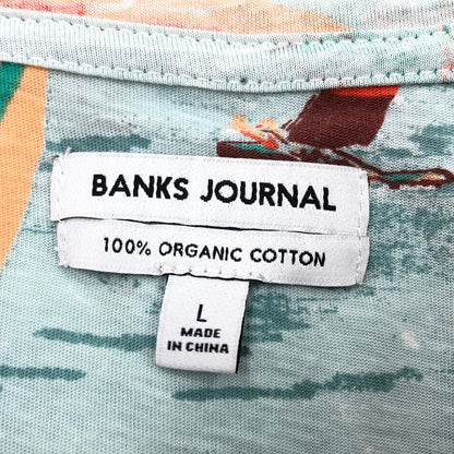 【現状渡し品】【メンズ】 BANKS JOURNAL バンクスジャーナル 半袖Tシャツ トップス 141-251211-hn-01-fur サイズ：L カラー：マルチカラー 万代Net店