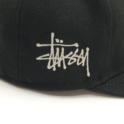 【ジャンク品】【メンズ/レディース】 NEW ERA ニューエラ × Stussy ステューシー キャップ 帽子 185-250914-hn-03-fur サイズ：7 3/8(58.7cm) カラー：ブラック 万代Net店