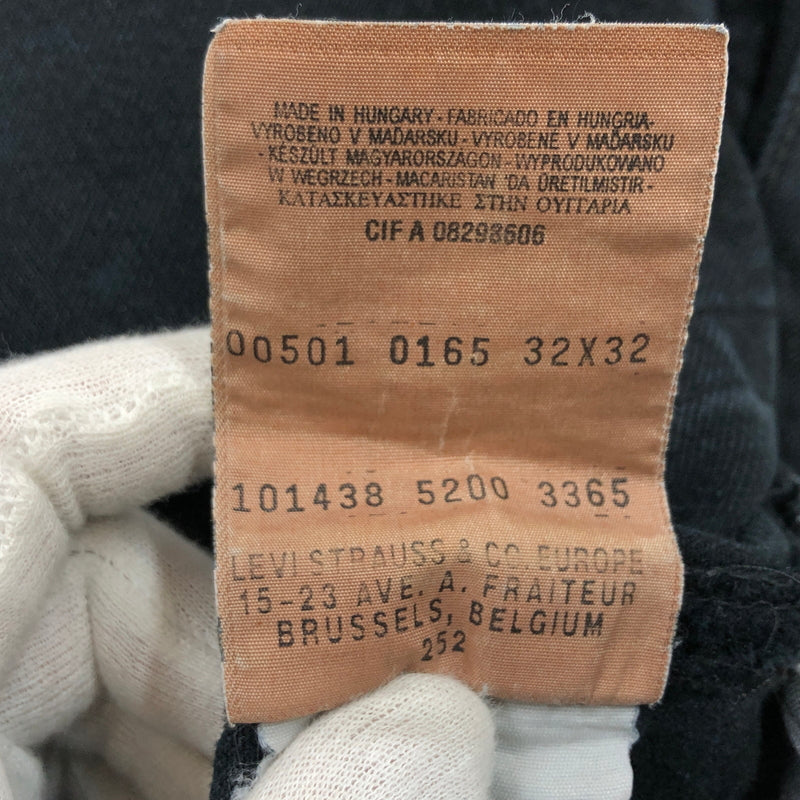 【中古品】【メンズ】 LEVI'S リーバイス BUTTON FLY PREMIUM 501 BLACK JEANS 00501-0165 ボタンフライ プレミアム ブラックジーンズ デニムパンツ ボトムス 158-260521-hn-03-fur サイズ：W32 L32 カラー：ブラック 万代Net店