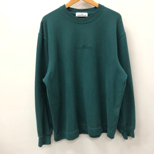 【中古品】【メンズ】 STONEISLAND 791565477 刺繍ロゴ スエット 長袖 141-240325-tk-11-tei サイズ：M カラー：グリーン 万代Net店