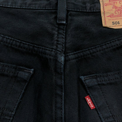 【中古品】【メンズ】 LEVI'S リーバイス BUTTON FLY PREMIUM 501 BLACK JEANS 00501-0165 ボタンフライ プレミアム ブラックジーンズ デニムパンツ ボトムス 158-260521-hn-03-fur サイズ：W32 L32 カラー：ブラック 万代Net店