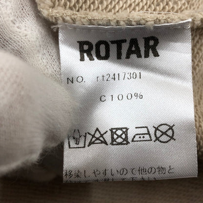 【中古品】【メンズ】 ROTAR ローター Swallow 1p PO PARKA rt2417301 スワロー 1p プルオーバー パーカー スウェット 長袖 トップス 142-250915-hn-03-fur サイズ：L カラー：サンドベージュ 万代Net店