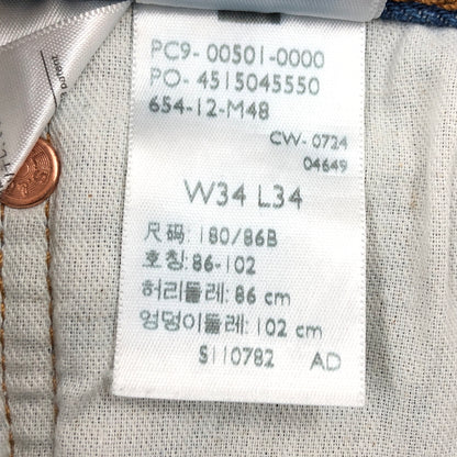 【現状渡し品】【メンズ】 LEVI'S リーバイス 501 DENIM PANTS 00501-0000 24年製 デニムパンツ ボトムス 158-260521-hn-08-fur サイズ：W34 L34 カラー：インディゴ 万代Net店