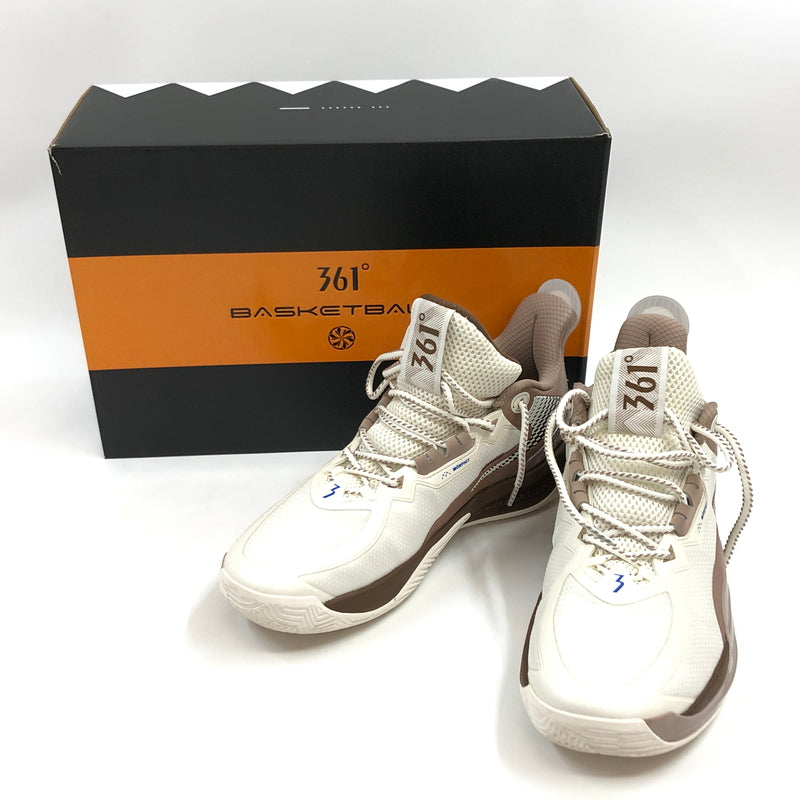 【中古品】【メンズ】 361° スリーシックスティワン TRAINING BASKETBALL SHOES W572441102-1 トレーニング バスケットボールシューズ スニーカー 靴 162-260806-hn-04-fur サイズ：27.0cm US10 カラー：ブラウン/ブラック/ホワイト 万代Net店