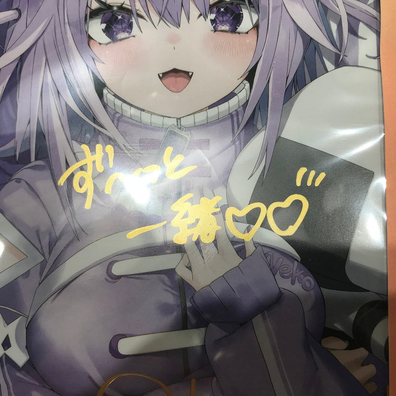 【中古美品】 ホロライブプロダクション 猫又おかゆ 直筆メッセージ＆箔押し複製サイン入り神岡ちろる描き下ろしポストカード はじめてのメン限衣装グッズ! 購入特典 封筒未開封 053-261023-ti-16-tagh 万代Net店
