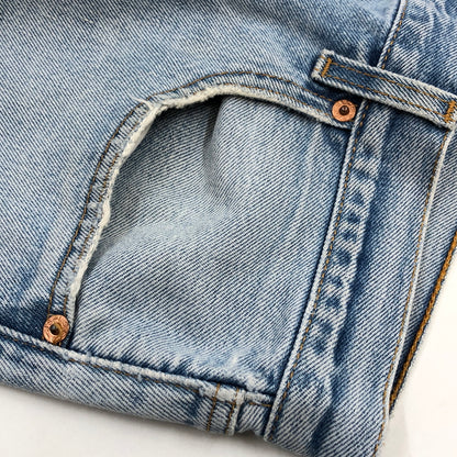 【ジャンク品】【メンズ】 LEVI'S リーバイス BUTTON FLY 00S DENIM PANTS 00501-0115 刻印647 02年製 ボタンフライ デニムパンツ ボトムス 157-260521-hn-09-fur サイズ：W40 カラー：ブルー系 万代Net店
