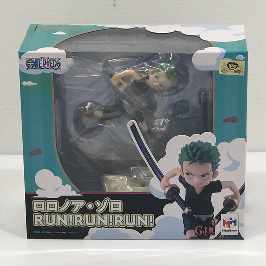 【中古美品】 メガハウス G.E.M.シリーズ ワンピース ロロノア・ゾロ RUN!RUN!RUN! フィギュア 未開封 箱ヤケあり 047-261023-ti-17-tagh 万代Net店
