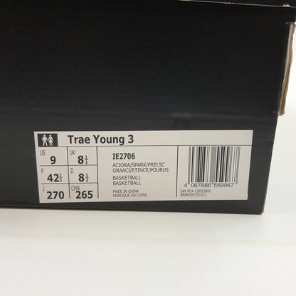 【中古品】【メンズ】 ADIDAS アディダス TRAE YOUNG 3 "ACID ORANGE" IE2706 トレイヤング3 アシッドオレンジ スニーカー シューズ 靴 161-260806-hn-05-fur サイズ：27.0cm US9 カラー：オレンジ/イエロー系 万代Net店