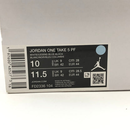 【中古品】【メンズ】 NIKE ナイキ JORDAN ONE TAKE 5 FD2336-104 ジョーダン ワンテイク5 スニーカー シューズ 靴 160-260806-hn-06-fur サイズ：28.0cm US10 カラー：ホワイト/ブラック/レジェンドブルー 万代Net店
