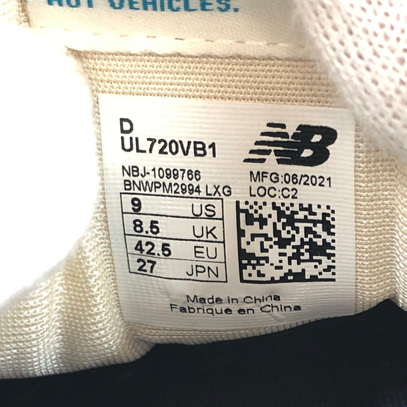 【中古品】【メンズ】 NEW BALANCE ニューバランス LOW CUT SNEAKERS UL720VB1 ローカットスニーカー シューズ 靴 163-260806-hn-08-fur サイズ：27.0cm US9 カラー：グリーン/ホワイト 万代Net店