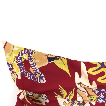 【中古品】【メンズ】 SUNSURF サンサーフ HAWAIIAN L/S SHIRT SS20967 ハワイアンシャツ アロハシャツ カジュアルシャツ 長袖 トップス 145-260806-hn-09-fur サイズ：S カラー：レッド系 万代Net店