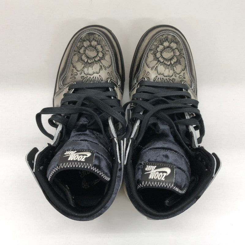 【中古品】【メンズ】 NIKE ナイキ AIR JORDAN 1 HIGH ZOOM CMFT 2 "DIA DE MUERTOS" FQ8155-010  エアジョーダン1 ハイ ズーム CMFT 2 ディア デ ムエルトス スニーカー シューズ 靴 160-250201-hn-01-fur サイズ：26.0cm US 8 カラー：アイボリー/ブラック系 万代Net店