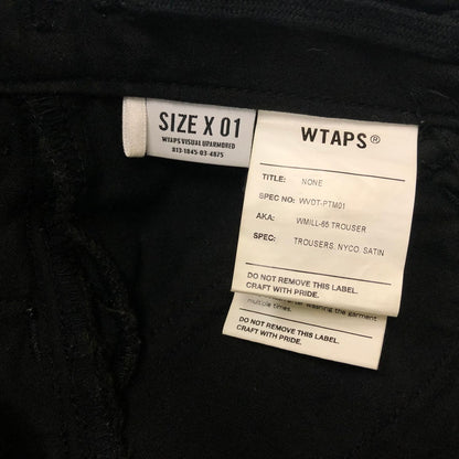 【中古品】【メンズ】 WTAPS ダブルタップス 211WVDT-PTM01 21SS WMILL-TROUSERS 01 NYCO.RIPSTOP ミル トラウザーズ ナイロン コットン リップストップ カーゴ パンツ 153-240504-tk-2-tei サイズ：01 カラー：BLACK 万代Net店