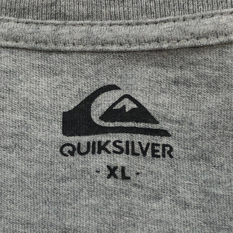 【現状渡し品】【メンズ】 Quiksilver クイックシルバー 半袖Tシャツ トップス 144-251211-hn-06-fur サイズ：XL カラー：グレー 万代Net店