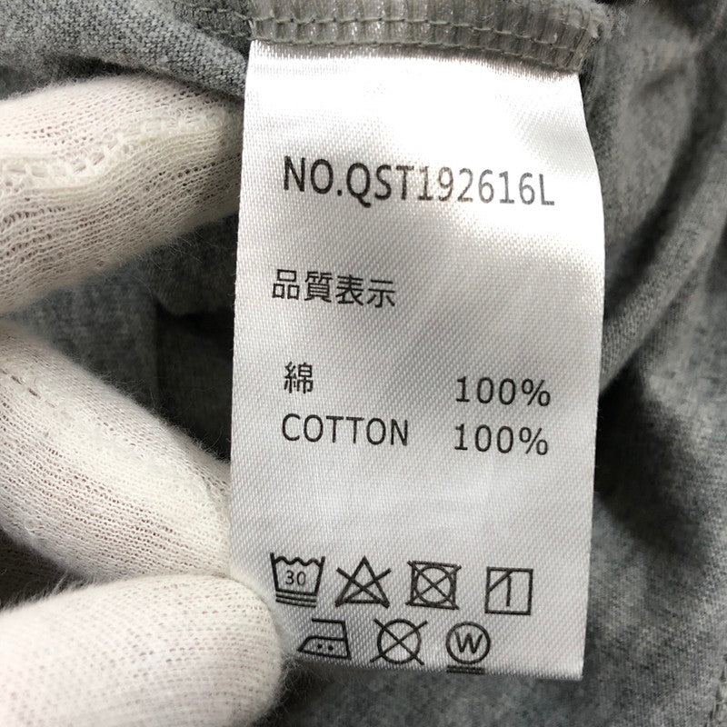 【現状渡し品】【メンズ】 Quiksilver クイックシルバー 半袖Tシャツ トップス 144-251211-hn-06-fur サイズ：XL カラー：グレー 万代Net店