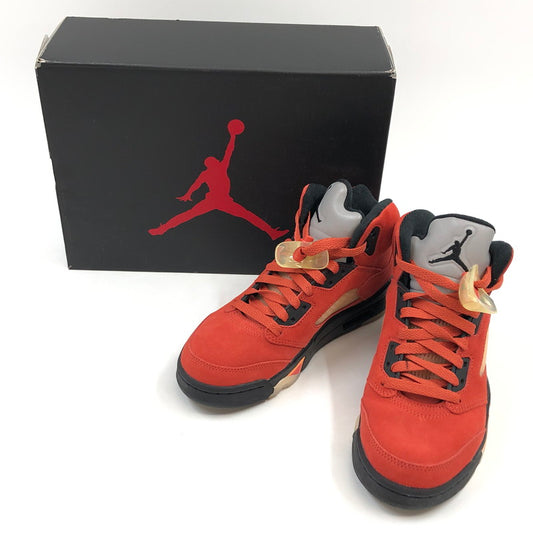 【中古品】【レディース】 NIKE ナイキ WMNS AIR JORDAN 5 RETRO "DUNK ON MARS" DD9336-800 ウィメンズ エアジョーダン5 レトロ ダンク オン マーズ スニーカー シューズ 靴 160-260225-hn-05-fur サイズ：23.5cm US 6.5 カラー：レッド/ブラック 万代Net店
