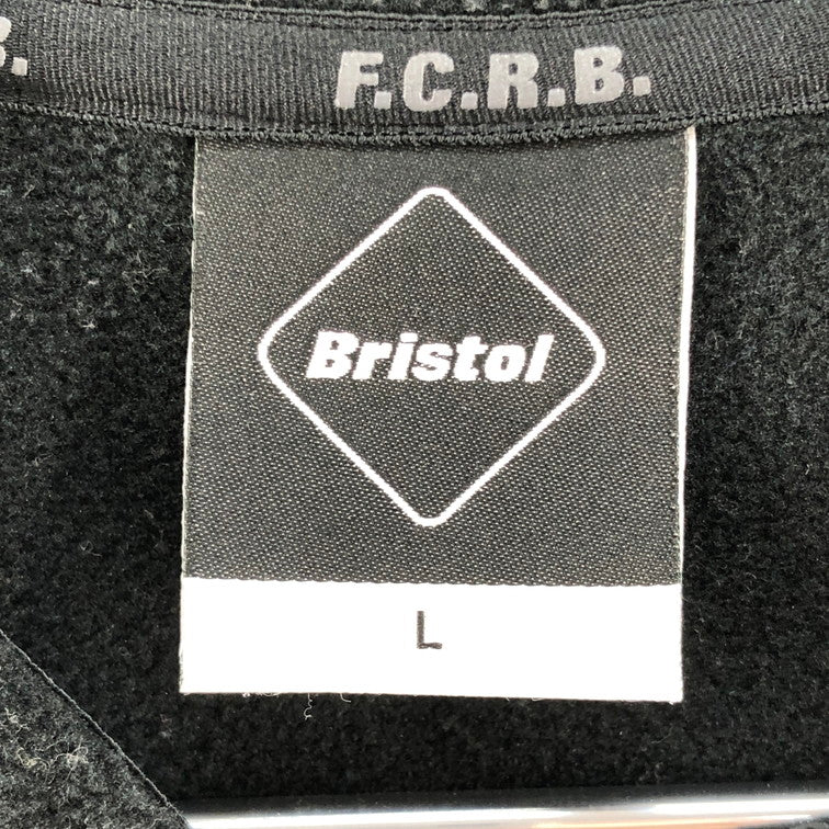 【中古品】【メンズ】 F.C.R.B. エフシーアールビー FCRB-189036 18AW POLARTEC FLEECE ZIP UP GAITER HOODY ブラック パーカー 142-250908-SY-03-iwa サイズ：L 万代Net店