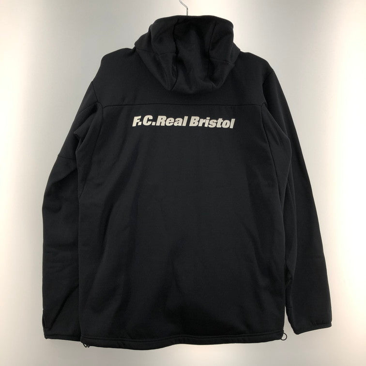 【中古品】【メンズ】 F.C.R.B. エフシーアールビー FCRB-189036 18AW POLARTEC FLEECE ZIP UP GAITER HOODY ブラック パーカー 142-250908-SY-03-iwa サイズ：L 万代Net店