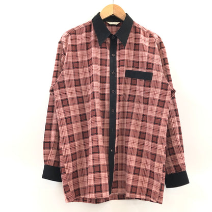 【ジャンク品】【メンズ】 FM MODE エフエム モード L/S CHECK SHIRT 長袖チェックシャツ カジュアルシャツ トップス 146-260808-hn-03-fur サイズ：不明 カラー：ブラック/レッド 万代Net店