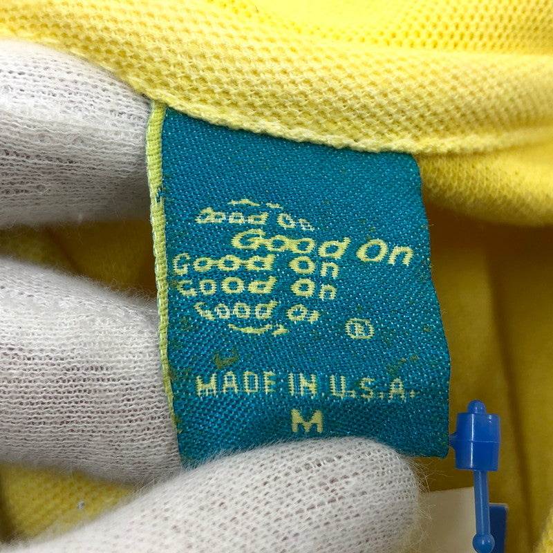 【現状渡し品】【メンズ】 Good On グッドオン ポロシャツ 半袖 トップス 147-251211-hn-07-fur サイズ：M カラー：イエロー 万代Net店