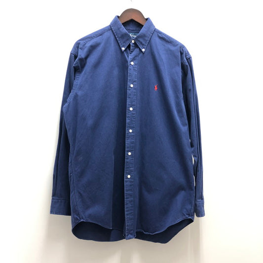 【中古品】【メンズ】 RALPH LAUREN ラルフローレン RALPH LAUREN 長袖シャツ 147-241128-wy-26-tom サイズ：M カラー：ネイビー 万代Net店