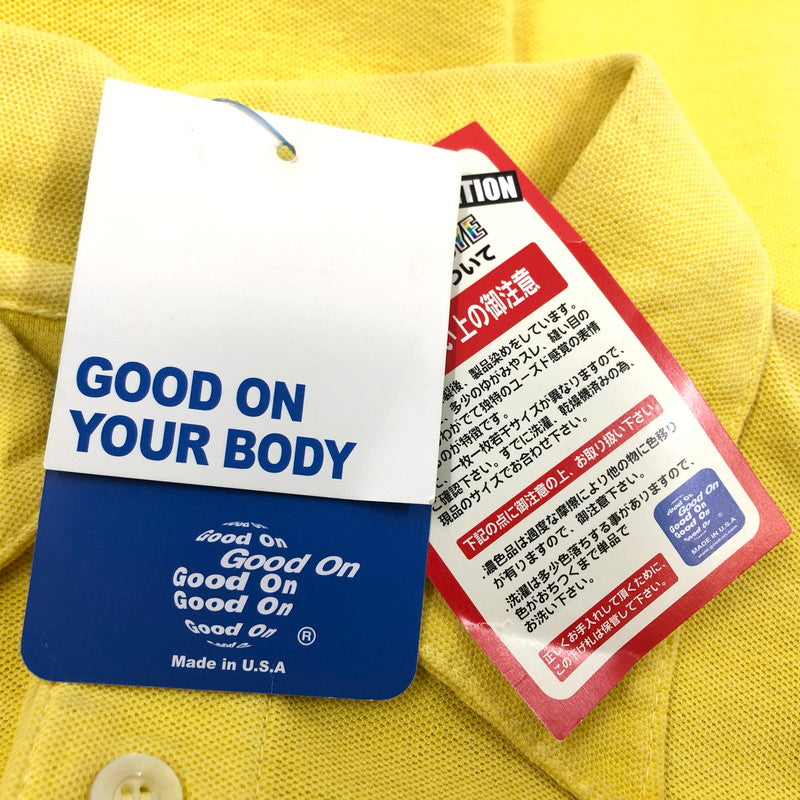 【現状渡し品】【メンズ】 Good On グッドオン ポロシャツ 半袖 トップス 147-251211-hn-07-fur サイズ：M カラー：イエロー 万代Net店