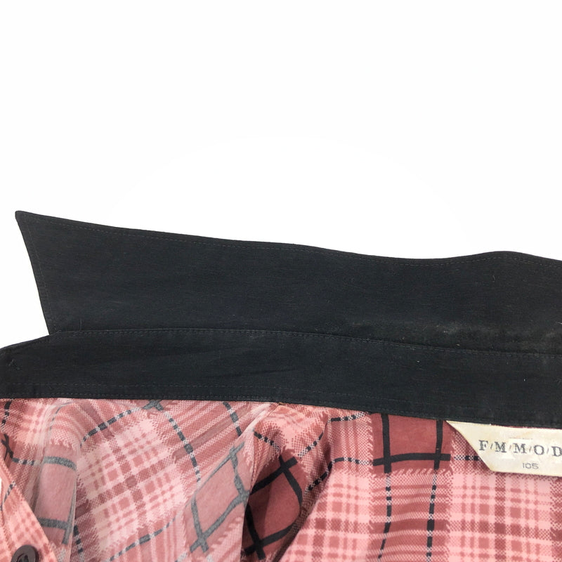 【ジャンク品】【メンズ】 FM MODE エフエム モード L/S CHECK SHIRT 長袖チェックシャツ カジュアルシャツ トップス 146-260808-hn-03-fur サイズ：不明 カラー：ブラック/レッド 万代Net店