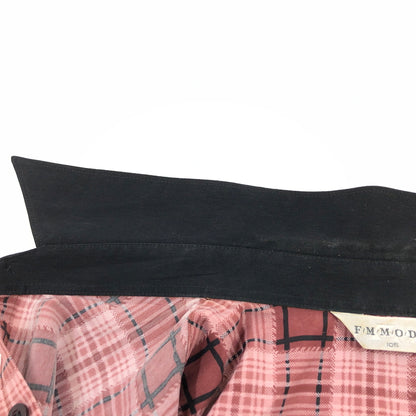 【ジャンク品】【メンズ】 FM MODE エフエム モード L/S CHECK SHIRT 長袖チェックシャツ カジュアルシャツ トップス 146-260808-hn-03-fur サイズ：不明 カラー：ブラック/レッド 万代Net店