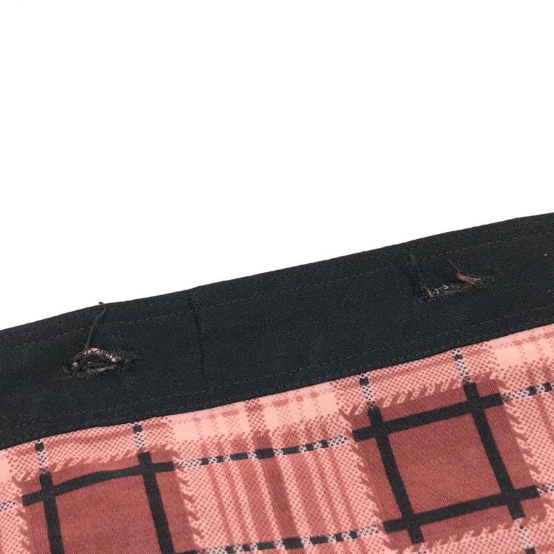 【ジャンク品】【メンズ】 FM MODE エフエム モード L/S CHECK SHIRT 長袖チェックシャツ カジュアルシャツ トップス 146-260808-hn-03-fur サイズ：不明 カラー：ブラック/レッド 万代Net店