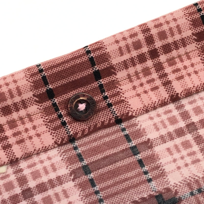 【ジャンク品】【メンズ】 FM MODE エフエム モード L/S CHECK SHIRT 長袖チェックシャツ カジュアルシャツ トップス 146-260808-hn-03-fur サイズ：不明 カラー：ブラック/レッド 万代Net店