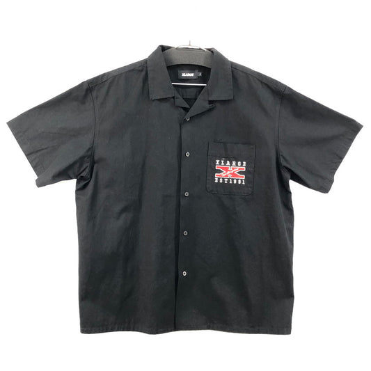 【中古品】【メンズ】 XLARGE エクストララージ 101242014005 X LOGO S/S WORK SHIRT ワークシャツ 142-250910-SY-01-iwa サイズ：L カラー：BLACK 万代Net店