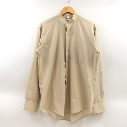 【中古品】【メンズ】 DIAMANTE ディアマンテ NOCOLLAR L/S SHIRT ノーカラー 長袖シャツ カジュアルシャツ トップス 146-260808-hn-04-fur サイズ：L カラー：ベージュ 万代Net店