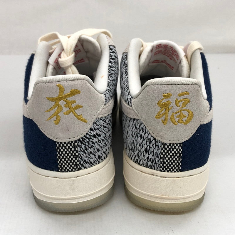 【中古品】【メンズ】 NIKE ナイキ WMNS AIR FORCE 1 ”SASHIKO" DD5401-492  ウィメンズ エアフォース 1 刺し子 スニーカー シューズ 靴 160-250201-hn-02-fur サイズ：28.0cm US 11 カラー：ホワイト/ネイビー 万代Net店