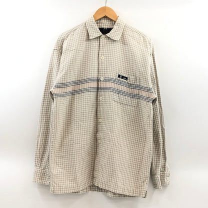 【中古品】【メンズ】 NO FEAR ノーフィア COTTON CHECK L/S SHIRT コットン チェック 長袖シャツ カジュアルシャツ トップス 146-260808-hn-05-fur サイズ：M カラー：ブラウン/ベージュ 万代Net店