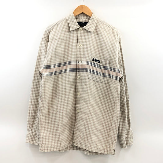 【中古品】【メンズ】 NO FEAR ノーフィア COTTON CHECK L/S SHIRT コットン チェック 長袖シャツ カジュアルシャツ トップス 146-260808-hn-05-fur サイズ：M カラー：ブラウン/ベージュ 万代Net店