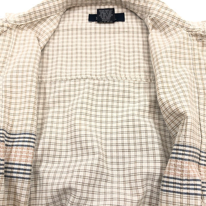 【中古品】【メンズ】 NO FEAR ノーフィア COTTON CHECK L/S SHIRT コットン チェック 長袖シャツ カジュアルシャツ トップス 146-260808-hn-05-fur サイズ：M カラー：ブラウン/ベージュ 万代Net店