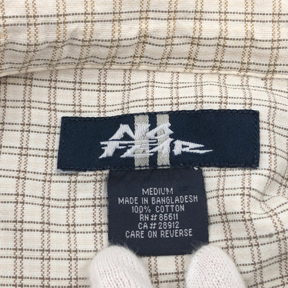 【中古品】【メンズ】 NO FEAR ノーフィア COTTON CHECK L/S SHIRT コットン チェック 長袖シャツ カジュアルシャツ トップス 146-260808-hn-05-fur サイズ：M カラー：ブラウン/ベージュ 万代Net店