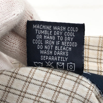 【中古品】【メンズ】 NO FEAR ノーフィア COTTON CHECK L/S SHIRT コットン チェック 長袖シャツ カジュアルシャツ トップス 146-260808-hn-05-fur サイズ：M カラー：ブラウン/ベージュ 万代Net店