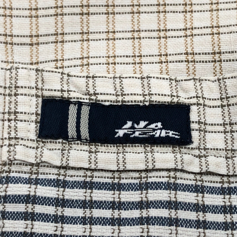 【中古品】【メンズ】 NO FEAR ノーフィア COTTON CHECK L/S SHIRT コットン チェック 長袖シャツ カジュアルシャツ トップス 146-260808-hn-05-fur サイズ：M カラー：ブラウン/ベージュ 万代Net店