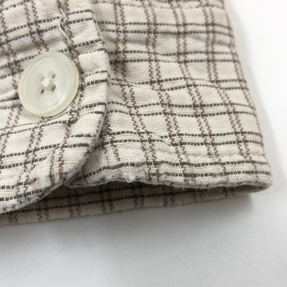 【中古品】【メンズ】 NO FEAR ノーフィア COTTON CHECK L/S SHIRT コットン チェック 長袖シャツ カジュアルシャツ トップス 146-260808-hn-05-fur サイズ：M カラー：ブラウン/ベージュ 万代Net店