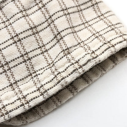 【中古品】【メンズ】 NO FEAR ノーフィア COTTON CHECK L/S SHIRT コットン チェック 長袖シャツ カジュアルシャツ トップス 146-260808-hn-05-fur サイズ：M カラー：ブラウン/ベージュ 万代Net店