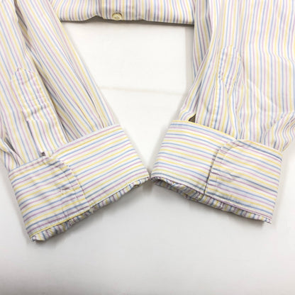 【中古品】【メンズ】 BROOKS BROTHERS ブルックスブラザーズ SLIM FIT L/S STRIPE SHIRT スリムフィット 長袖ストライプシャツ カジュアルシャツ トップス 146-260808-hn-06-fur サイズ：18-35 カラー：マルチカラー 万代Net店