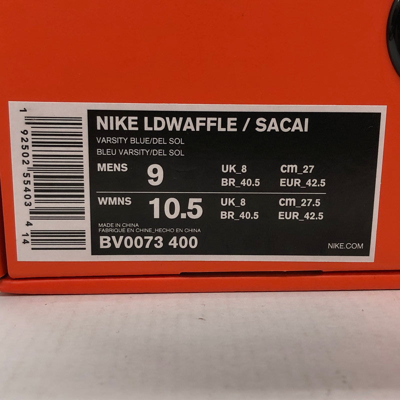 【中古品】【メンズ】 NIKE ナイキ × SACAI LDV WAFFLE ”RED BLUE" BV0073-400 サカイ LDV ワッフル "レッド/ブルー" スニーカー シューズ 靴 160-250201-hn-03-fur サイズ：27.0cm US 9 カラー：マルチカラー 万代Net店