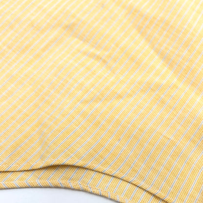 【中古品】【メンズ】 USED ユーズド 推定70S S/S BD STRIPE SHIRT 半袖 ボタンダウン ストライプシャツ ヴィンテージ トップス 146-260808-hn-07-fur サイズ：16 カラー：イエロー 万代Net店