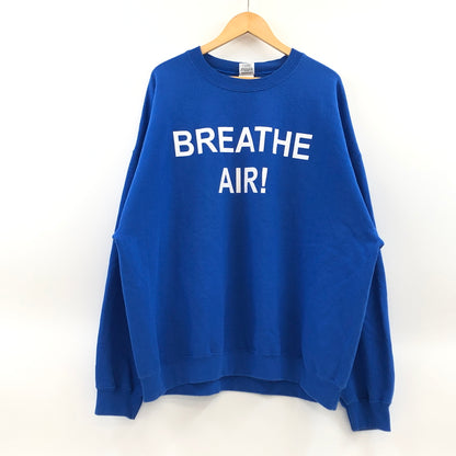 【現状渡し品】【メンズ】 GILDAN ギルダン "BREATHE AIR" SWEAT SHIRT スウェットシャツ トレーナー 長袖 トップス 146-260808-hn-08-fur サイズ：2XL カラー：ブルー 万代Net店