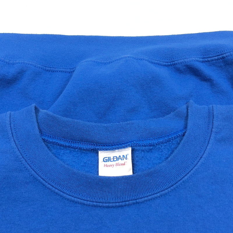 【現状渡し品】【メンズ】 GILDAN ギルダン "BREATHE AIR" SWEAT SHIRT スウェットシャツ トレーナー 長袖 トップス 146-260808-hn-08-fur サイズ：2XL カラー：ブルー 万代Net店